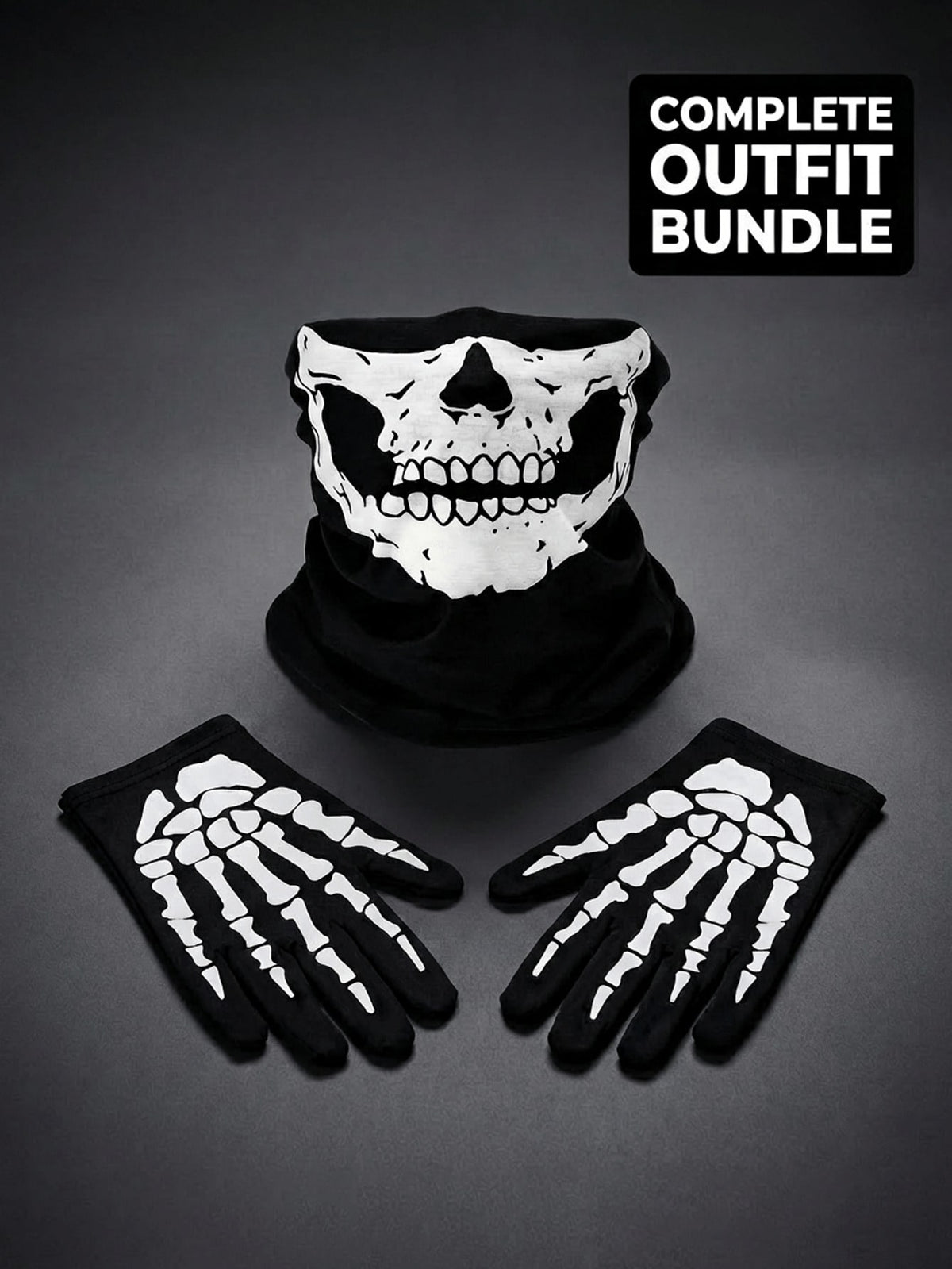 1/2/3pcs Unisex Skull Funny Face Mask Balaclava Hat, Suitable For Daily Cycling, Party, Outdoor Activities
