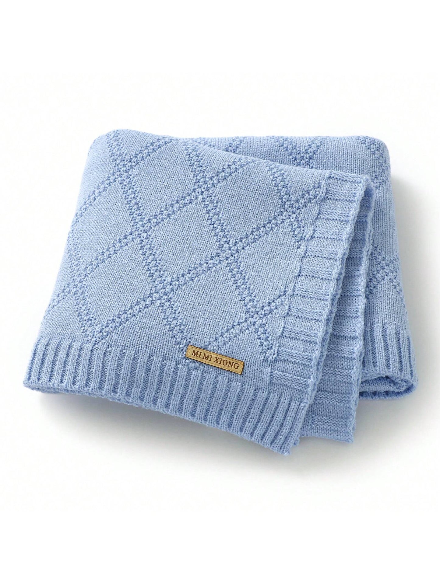 1pc Comfortable And Simple Knitted Baby Blanket, All Seasons Love Valentine