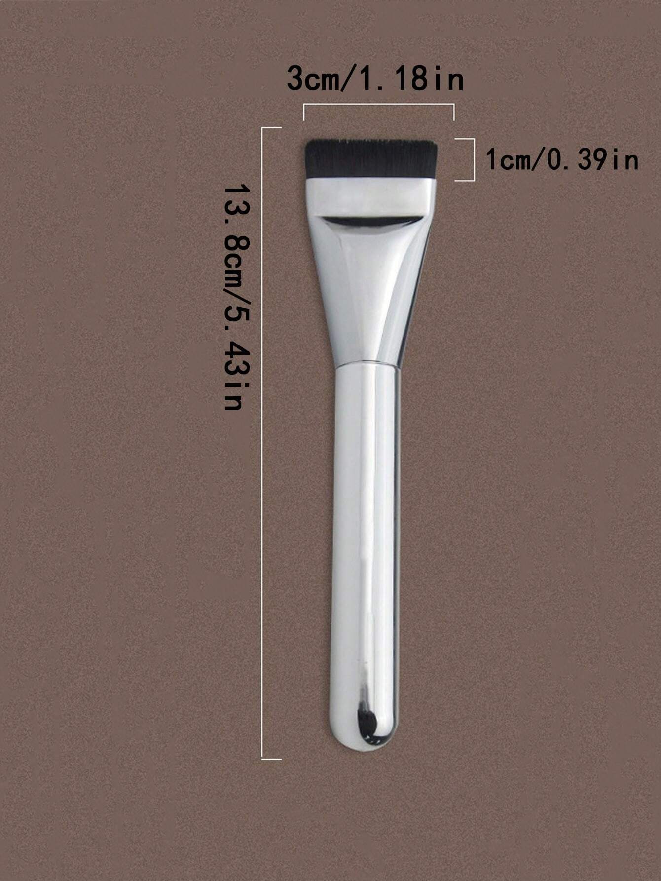 1pc Lightweight Ultra-Thin Foundation Brush, Face Contour Brush, Flat Contour Brush, Blending Cream Brush For Makeup,Foundation Brush,Concealer Brush,Blush Brush,Contour Brush,Blush Brush,Bronzer Brus