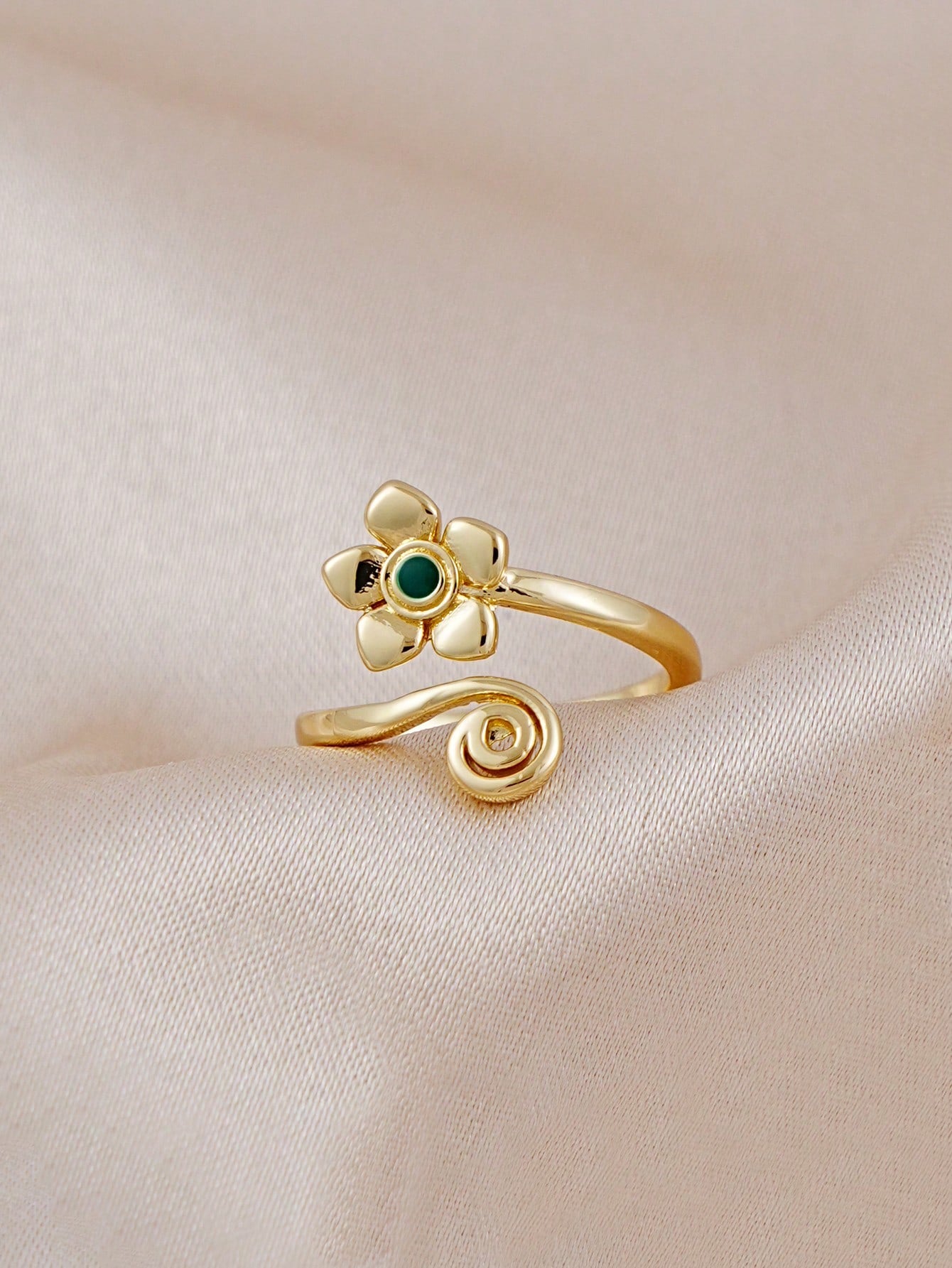 1pc Minimalist Floral Design Toe Ring, Suitable For Women's Daily, Summer Beach, Vacation, Party Wear