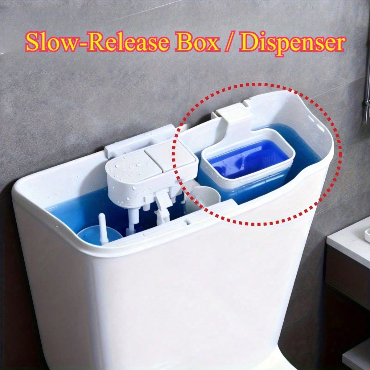 1pc Toilet Tank Cleaner Holder, Modern Style Plastic Self-Cleaning Replacement Shell, Long-Lasting Slow-Release Anti-Corrosion Toilet Cleaning Ball Container, Without Cleaning Liquid, Essential Bathro