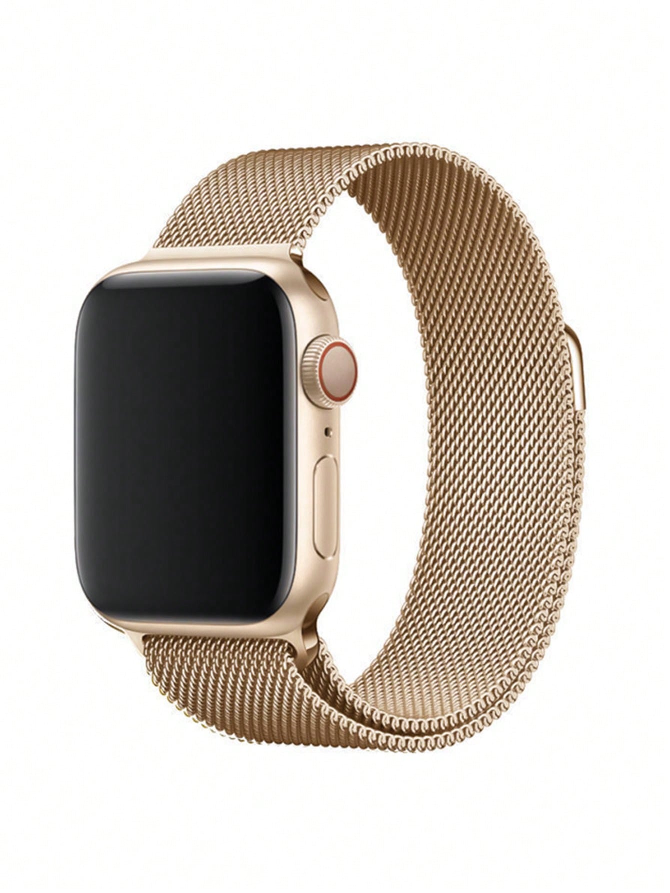 1pc Unisex Stainless Steel Milanese Loop Magnet Strap Compatible With 45/49/38/40/41/42/44 Mm Apple Watch Series 1/2/3/4/5/6/7/8/se