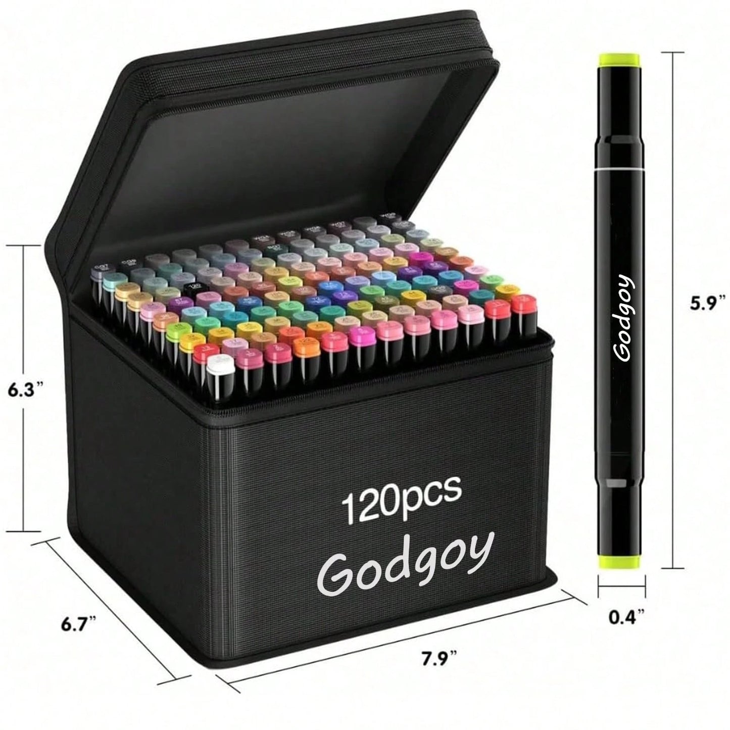 Alcohol Marker Set With Stand- Includes Dual Tip Blender Markers, Permanent Sketch Markers For All Your Art Needs- Top Halloween And Christmas Gift For Kids(80/120/168)