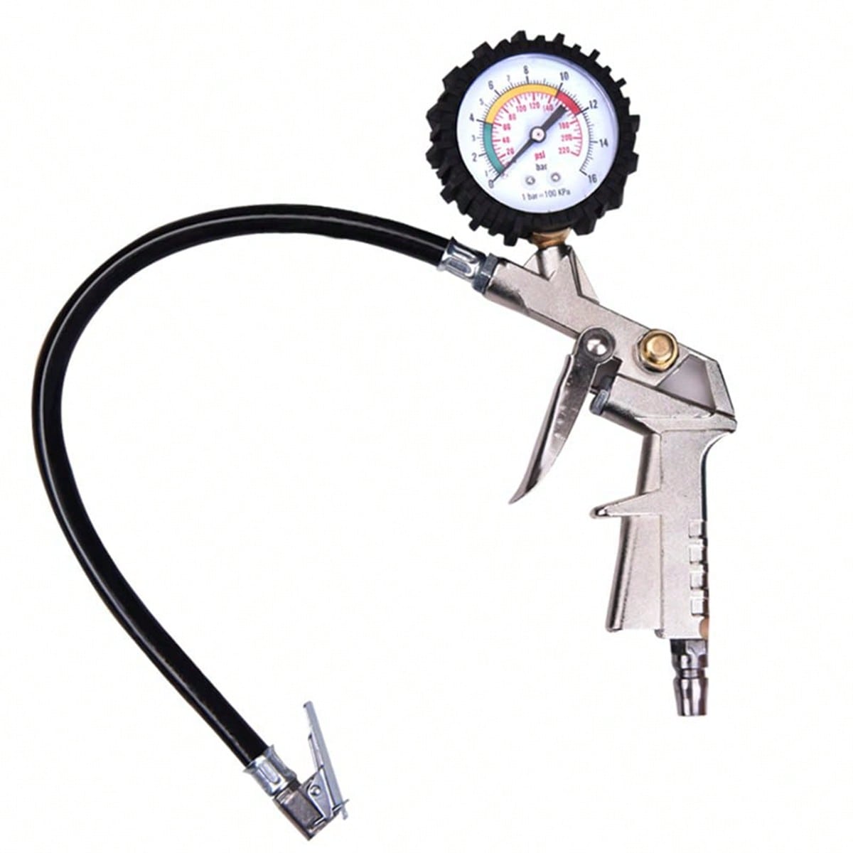 Automobile Tire Inflation Gauge, High-Precision Heavy-Duty Multifunctional Tire Pressure Gauge For Automobiles, Trucks, Motorcycles, And Compact Portable Automobile Tire Inflators, Suitable For Trucks