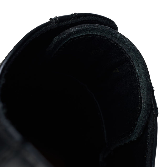 Black Leather Derby Brogues UK 7 F