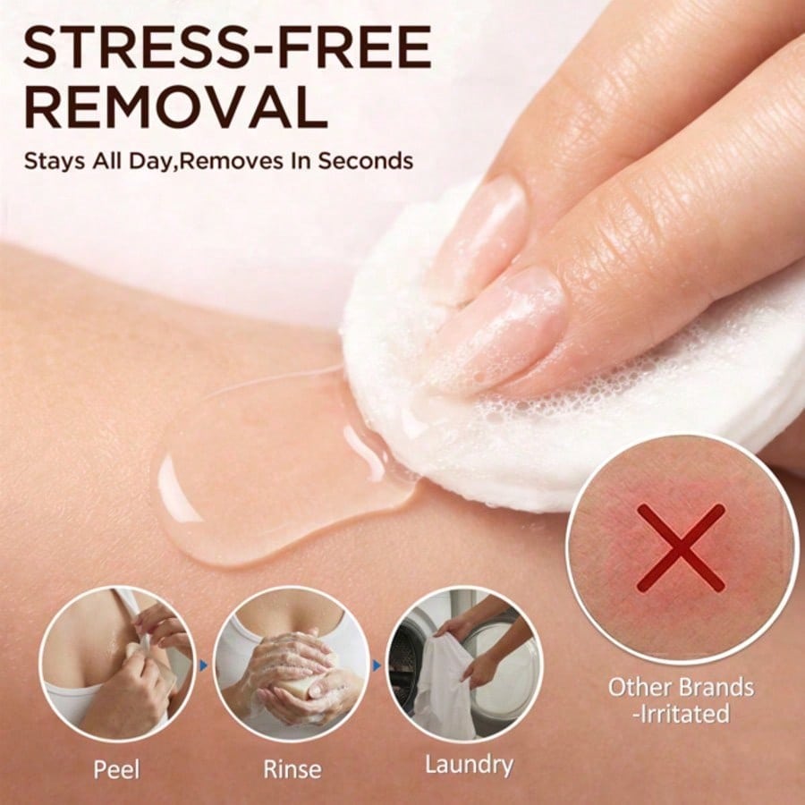 Body Adhesive Glue, Sweat And Water Resistant Outfit Fixing Glue, Stain-Free Easy Clean With Soap And Water, Fashion Tape