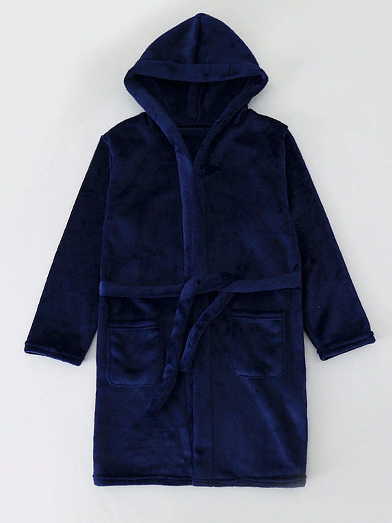 Boys Girls Bathrobes,Children's Flannel Hooded Pajamas Sleepwear For Kids 