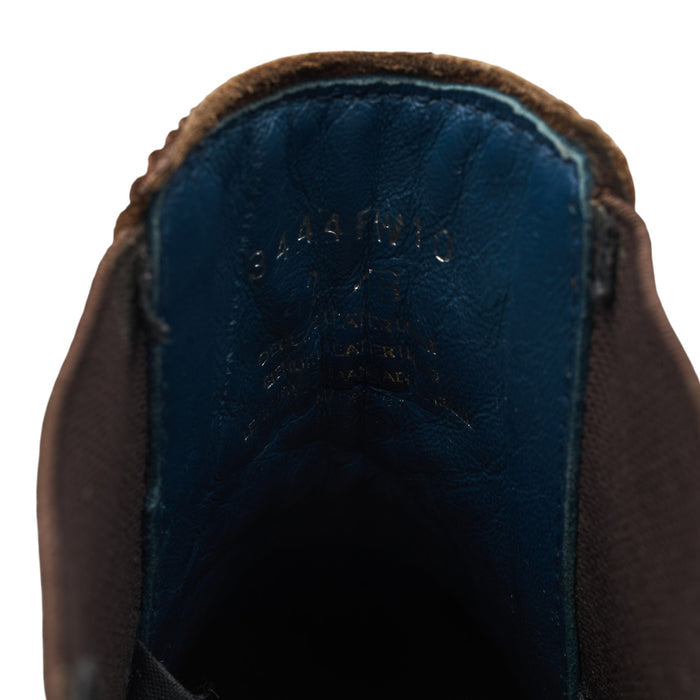 Brown Grain Leather Brogue Chelsea Boots UK 8