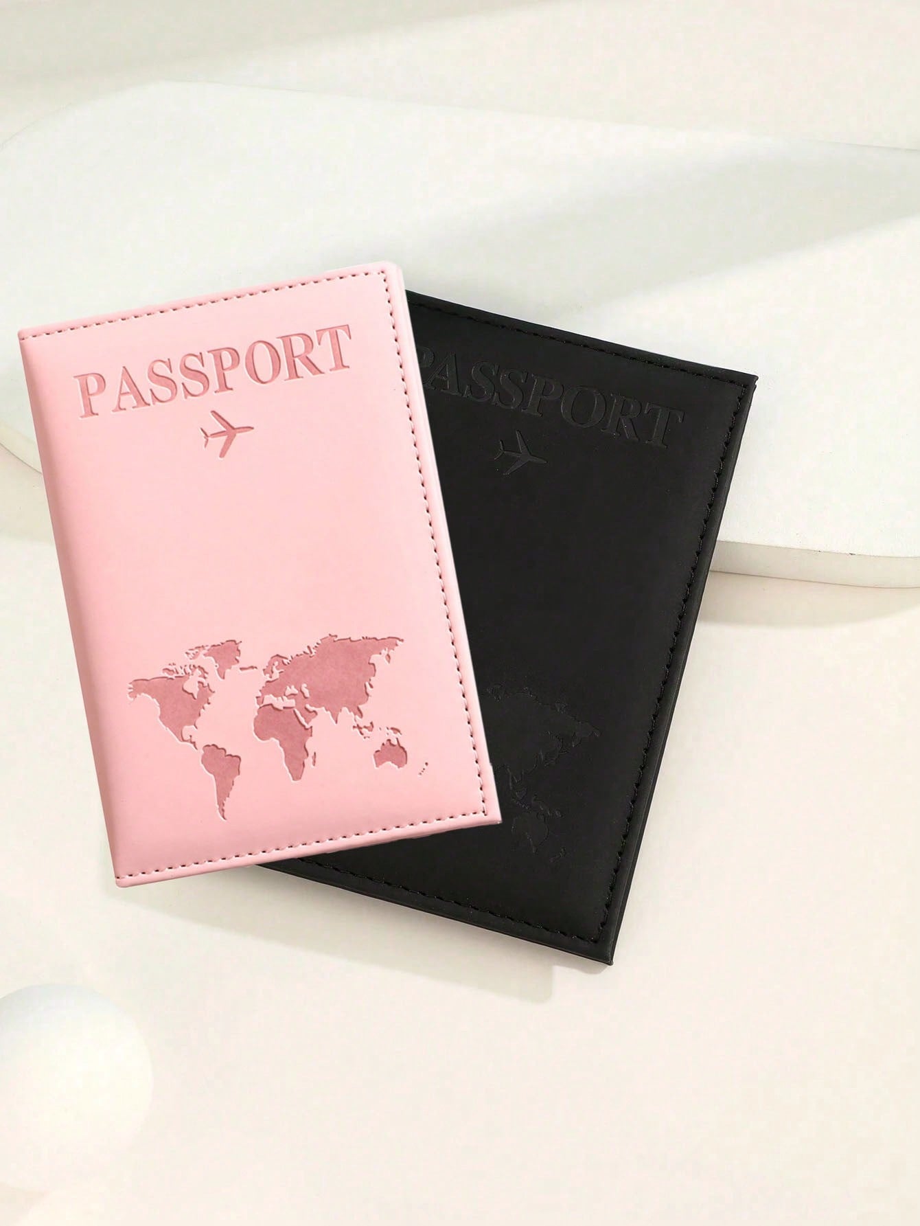 Couple Travel Passport Holder, PU Passport Wallet, Lightweight Fashion Travel Accessory, Suitable For Honeymoon And Business Travel