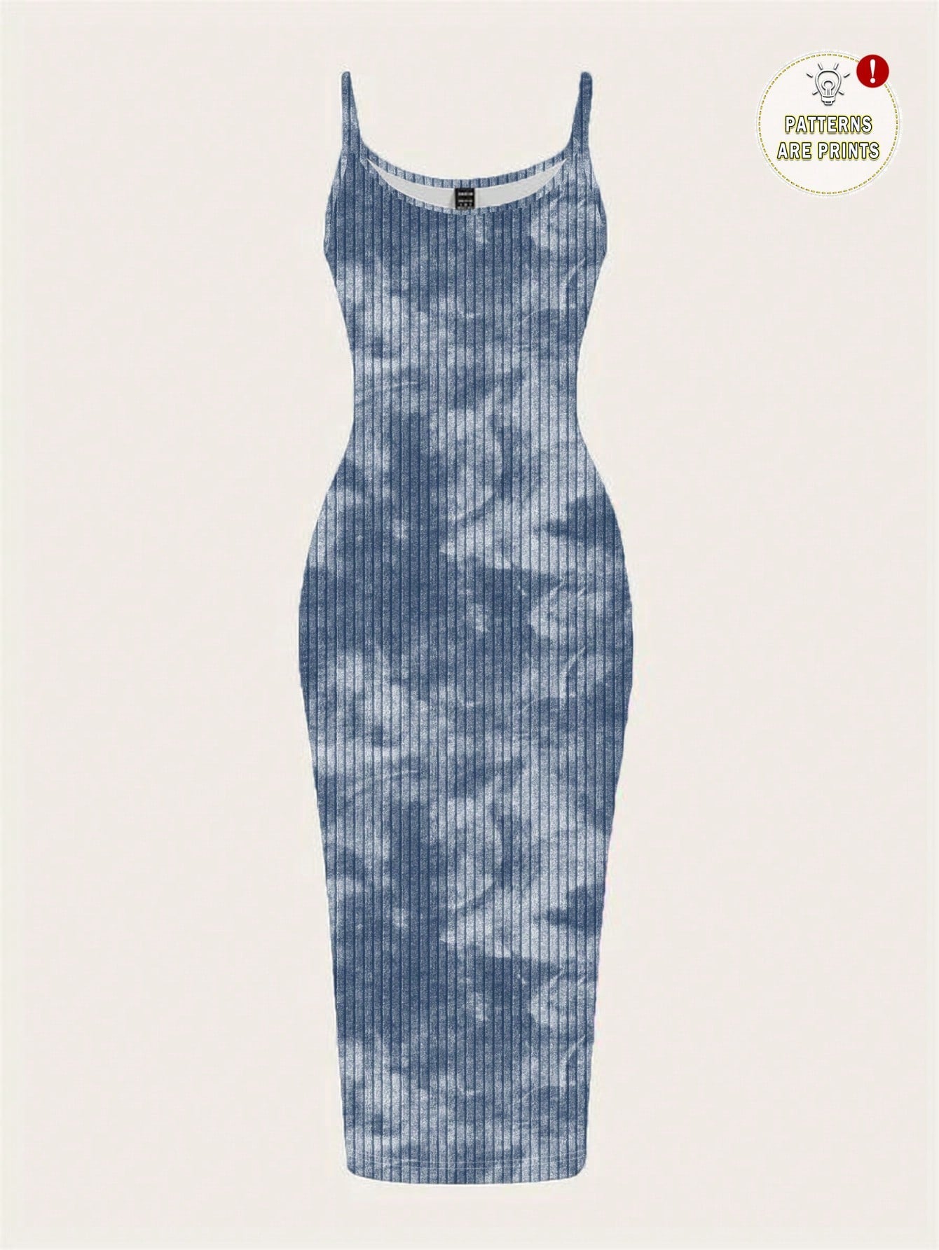 EZwear Casual Minimalist Street Tie-Dye Full Print Sleeveless Maxi Dress, Suitable For Summer,Summer Dresses For Women Chic Dress