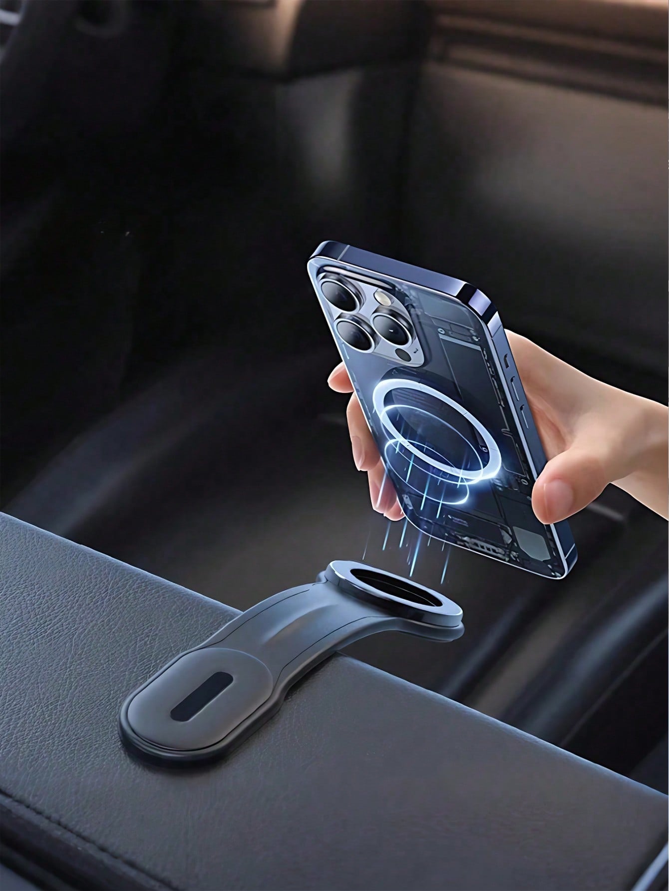 Flexible Magnetic Car Phone Holder – Adjustable Aluminum Alloy Arm With 360° Rotation, Shapeable Design For Custom Viewing Angles, Clamp-Free, Scratch & Shock Proof, Universal Compatible With IPhone&