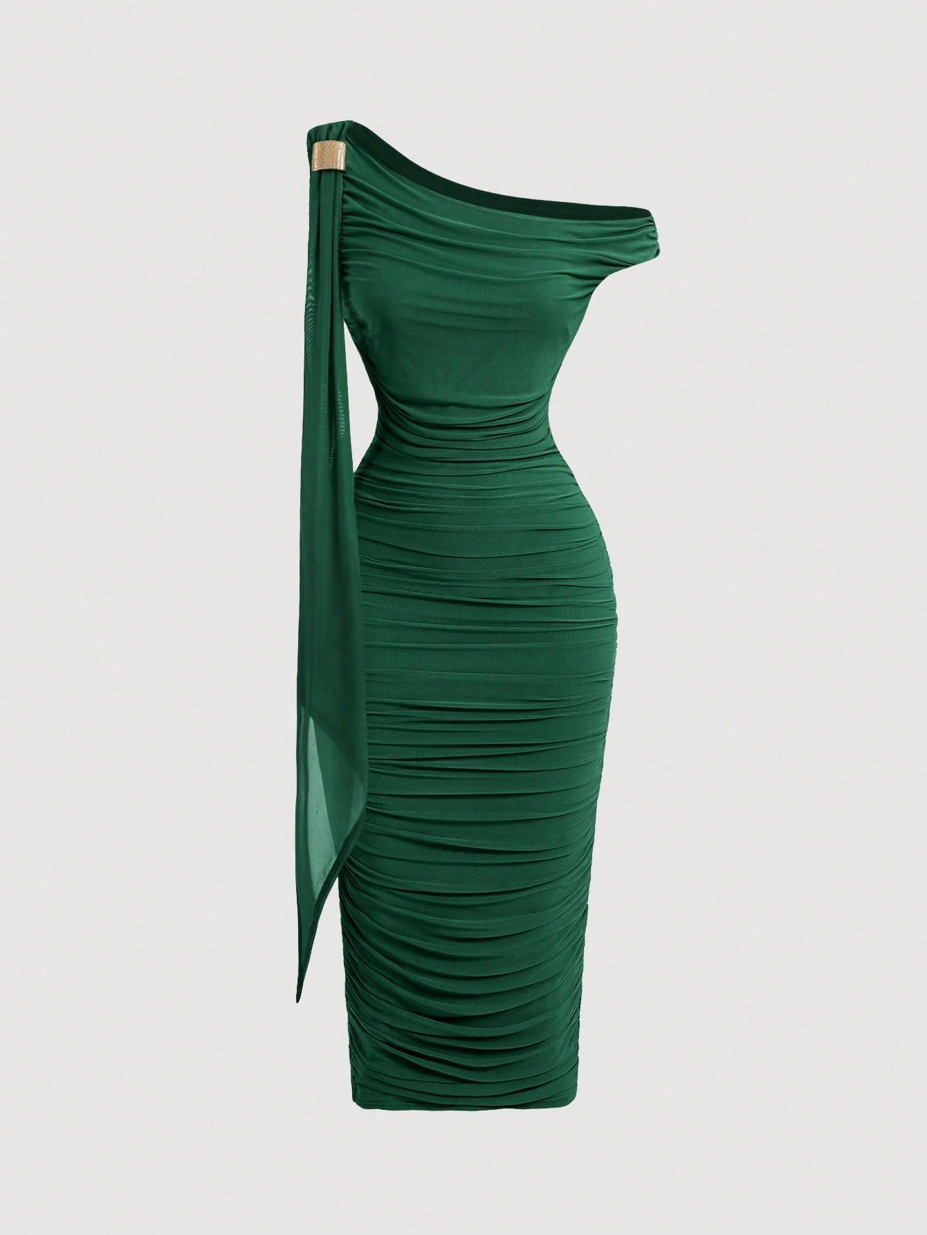 MOD Women's Solid Color Minimalist Casual Midi Asymmetric Dress,Elegant Dresses For Women