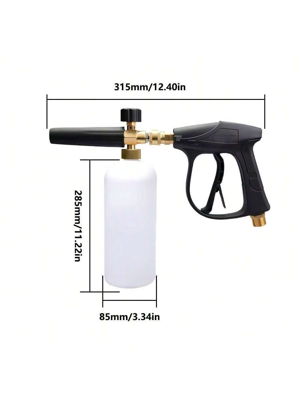 Pressure Washer Gun Car Washing Gun With 5pcs Soap Spray Nozzles 14mm M22 Socket 1/4" Quick Release Snow Foam Gun Car Water Gun