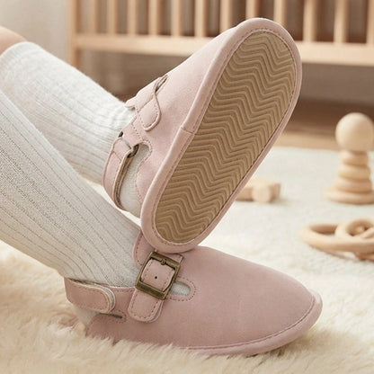 0-18 Months Baby Toddler Walking Slippers Sandals Shoes- Soft Sole Non-Slip First Walkers With Adjustable Buckle Strap Breathable Summer Crib Shoes