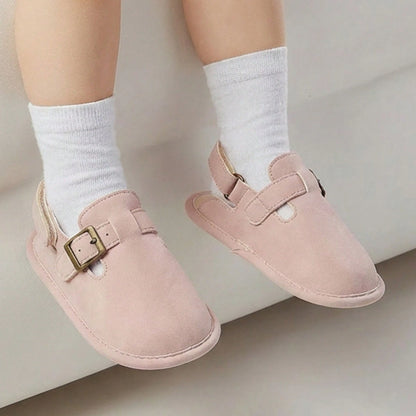 0-18 Months Baby Toddler Walking Slippers Sandals Shoes- Soft Sole Non-Slip First Walkers With Adjustable Buckle Strap Breathable Summer Crib Shoes