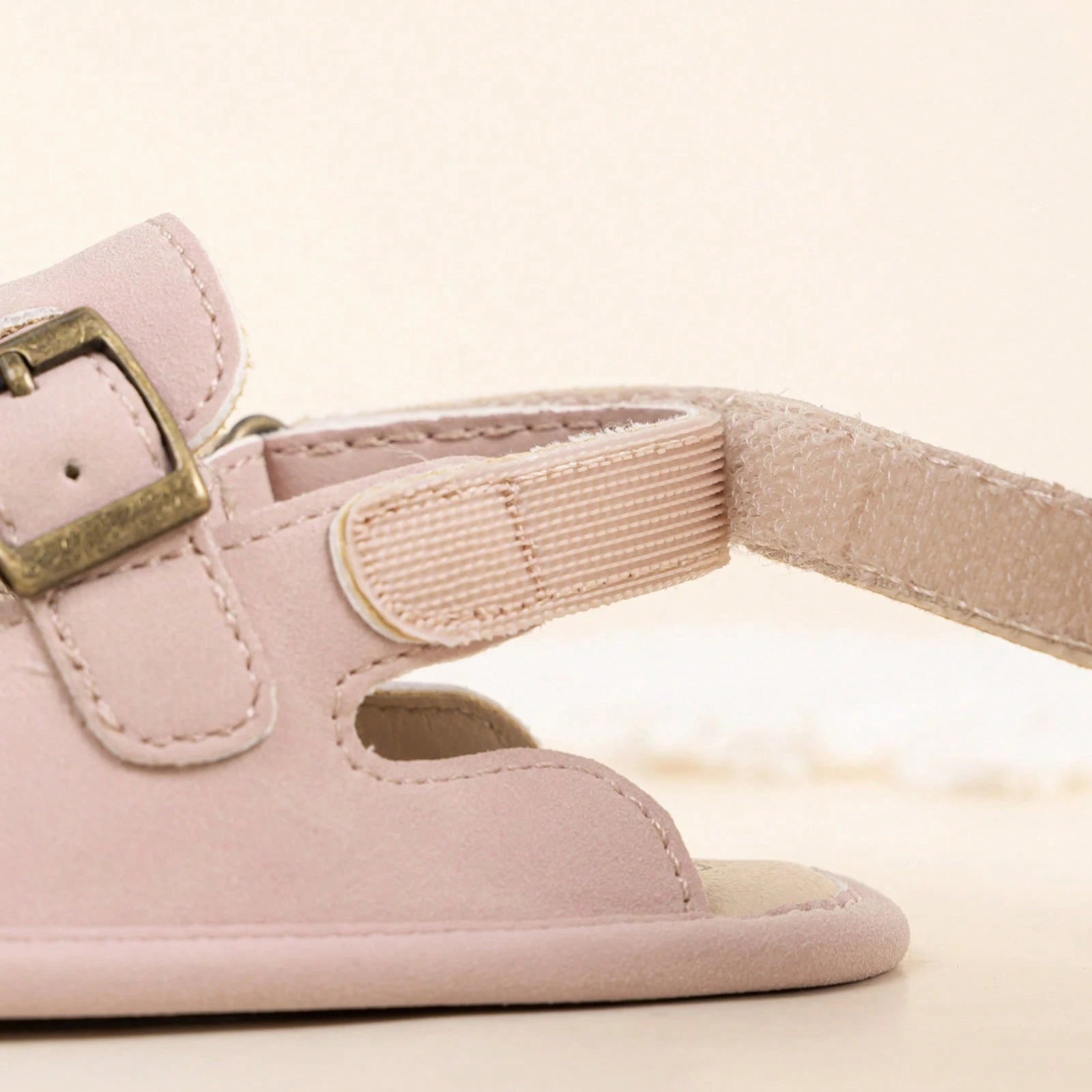 0-18 Months Baby Toddler Walking Slippers Sandals Shoes- Soft Sole Non-Slip First Walkers With Adjustable Buckle Strap Breathable Summer Crib Shoes