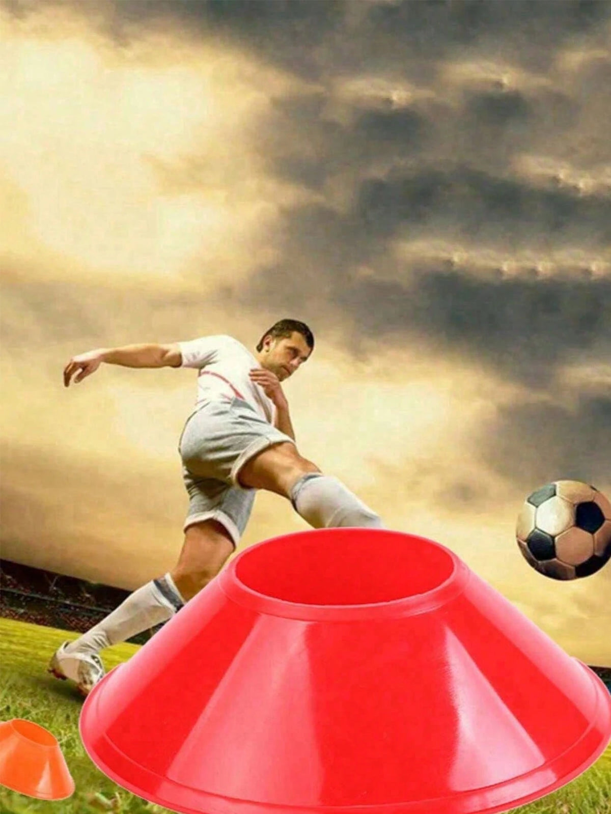 1/10/15/20/30pcs Round Marker Discs Soft Football Training Obstacle Marker Cones