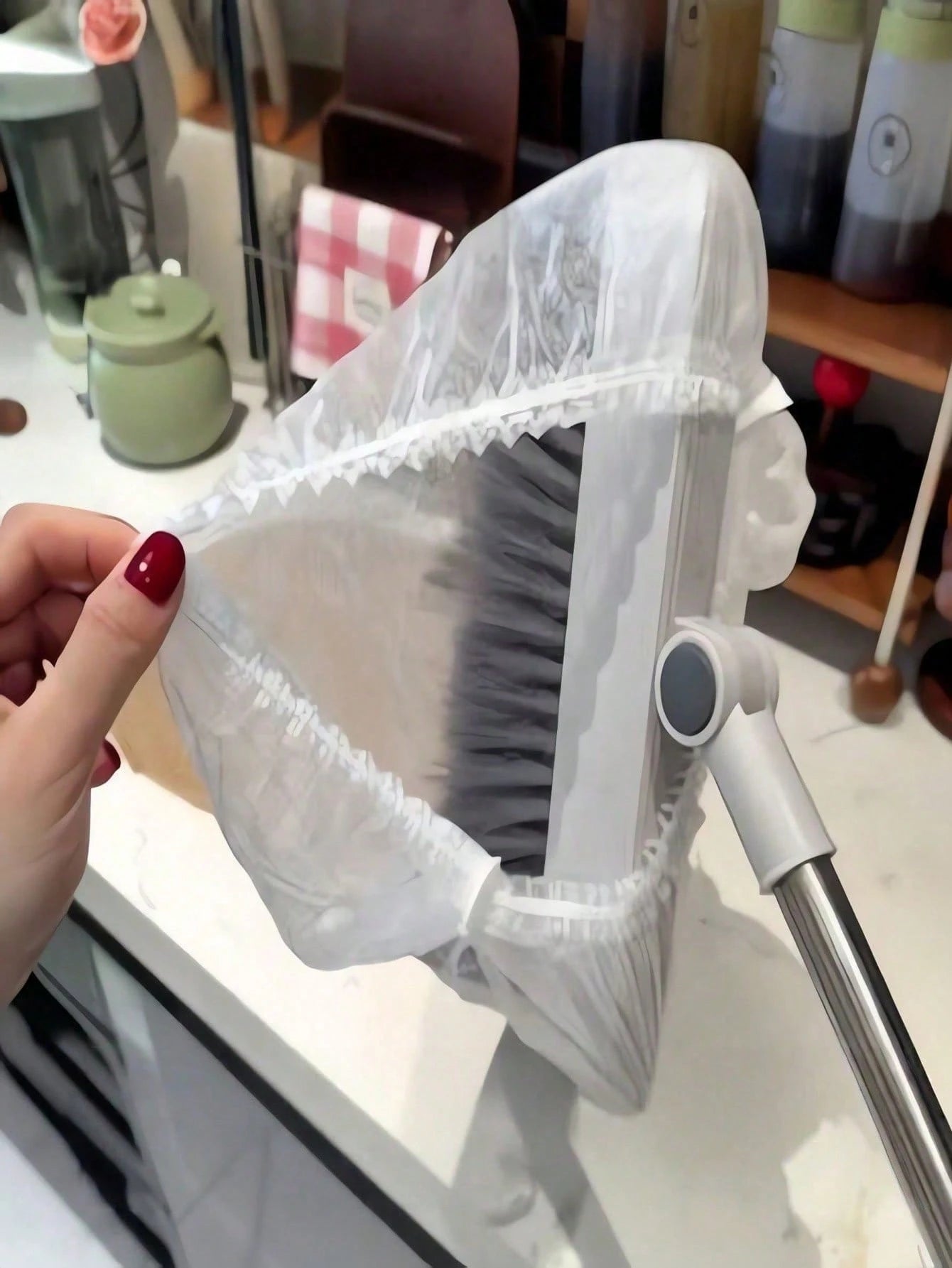1/10/50/100pcs Disposable Broom Dust Cover, Made Of Non-Woven Fabric For Home Broom Cleaning Wipe Cloth, Can Remove Lint, Wear-Resistant, Suitable For Slouchy Floor Cleaning, Static Adsorption Disposa