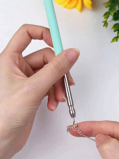 1/2/10pcs Bracelet Clasp Assistant Tool, Stainless Steel Bracelet Clasp Helper, Jewelry Bracelet Clasp Fastening Tool, Portable Adjustable Bracelet Clasp, Suitable For Necklace And Bracelet Clasp Chai