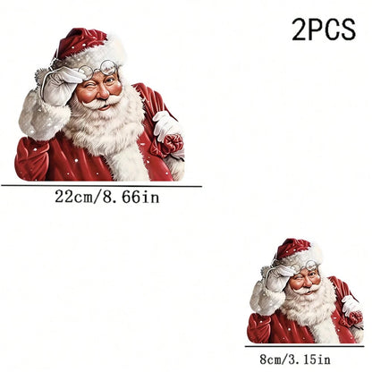1/2/3PCS Durable Washable Heat Transfer Iron-On Patch, Wink Christmas Santa Christmas Outfit White Gloves Snowflake Vintage Realistic Pattern Heat Transfer, Vinyl Print, Heat Transfer Sticker, Iron-On