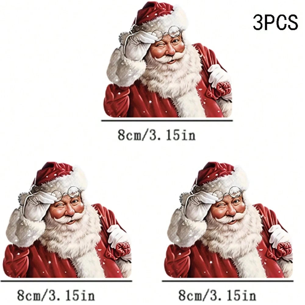 1/2/3PCS Durable Washable Heat Transfer Iron-On Patch, Wink Christmas Santa Christmas Outfit White Gloves Snowflake Vintage Realistic Pattern Heat Transfer, Vinyl Print, Heat Transfer Sticker, Iron-On