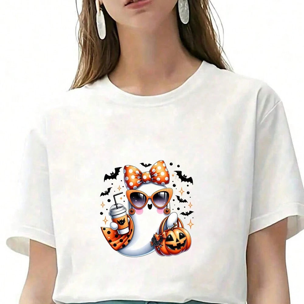 1/2/3PCS Durable Washable Heat Transfer Vinyl, Halloween Cool Ghost Polka Dot Bow Fashion Glasses Pumpkin Bat Drink Pattern Mixed Color Heat Transfer, Vinyl Print, Heat Transfer Sticker, Iron-On Trans