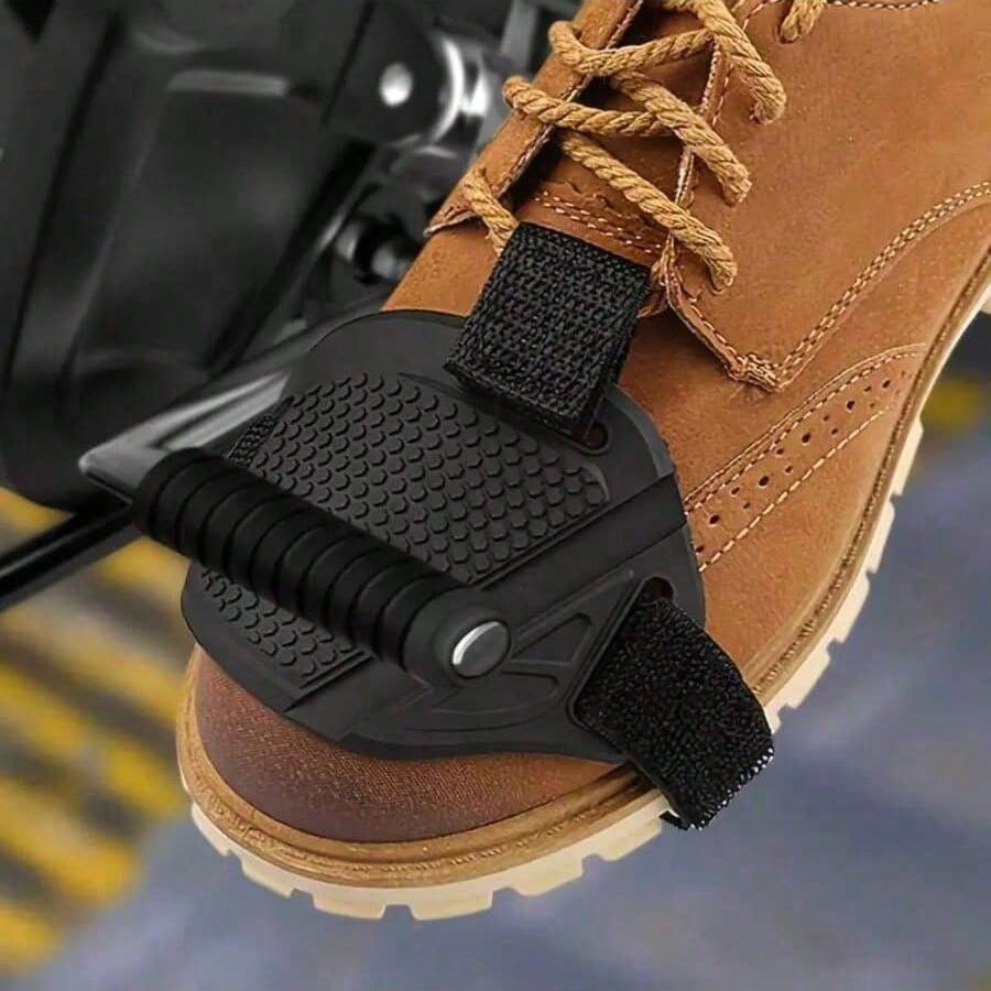 1/2/3pcs Motorcycle Gear Shift Shoe Cover Pad, Honeycomb Anti-Slip Gear Lever Protector, Riding Shoe Cover