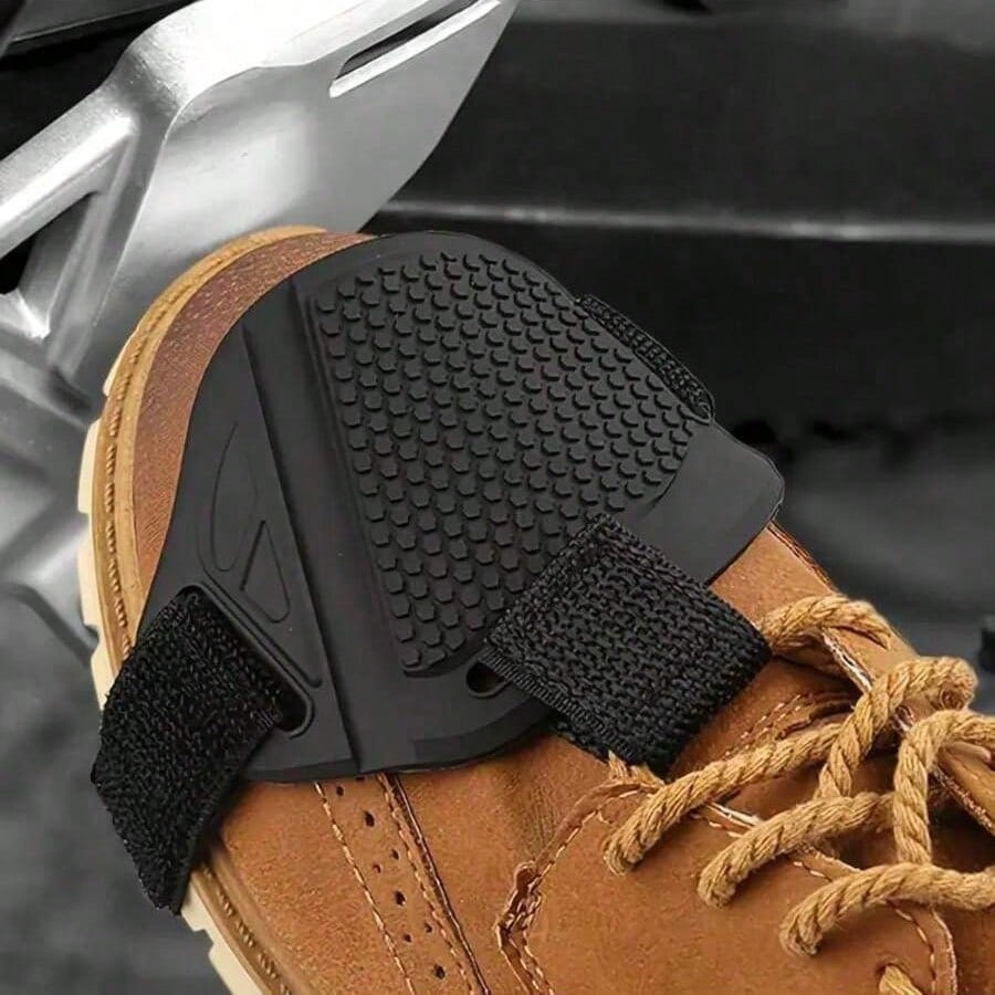 1/2/3pcs Motorcycle Gear Shift Shoe Cover Pad, Honeycomb Anti-Slip Gear Lever Protector, Riding Shoe Cover