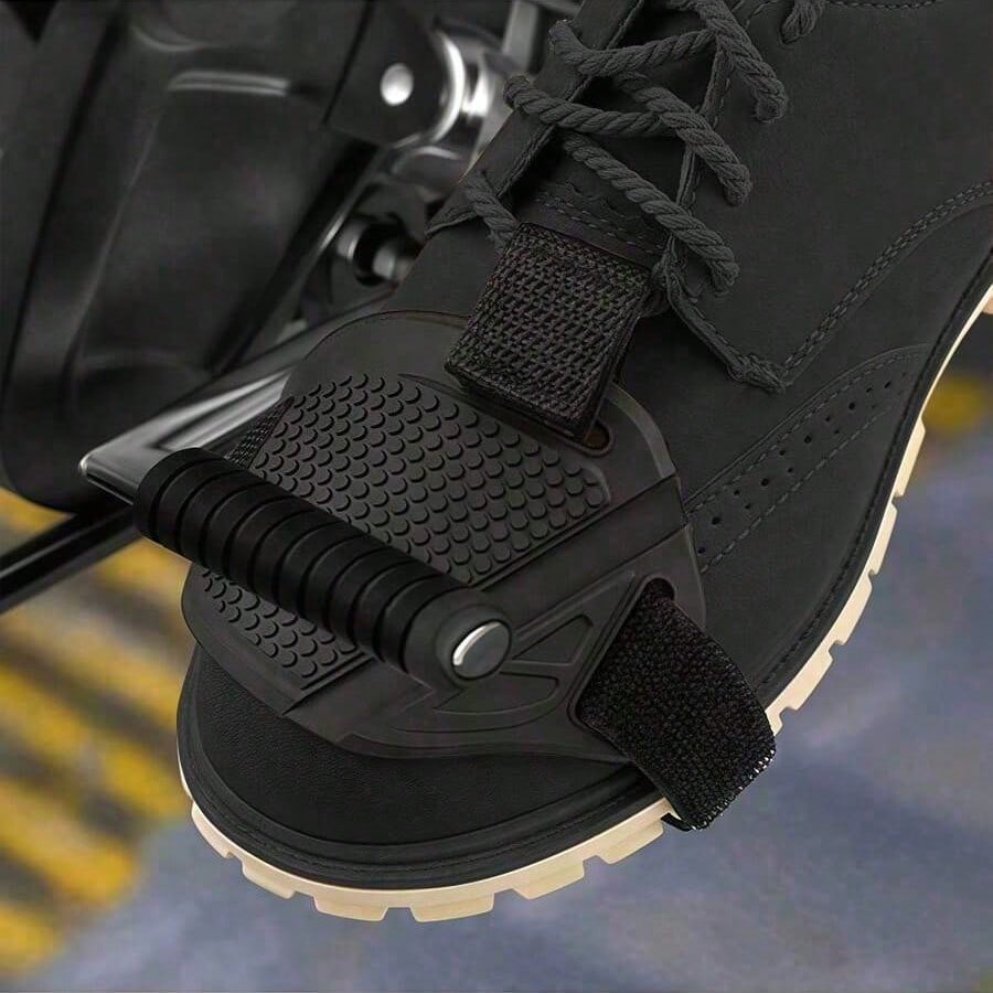 1/2/3pcs Motorcycle Gear Shift Shoe Cover Pad, Honeycomb Anti-Slip Gear Lever Protector, Riding Shoe Cover