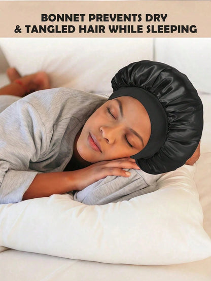 1/2/3pcs Shower Cap, Satin Cap, Hair Net Cap, Suitable For Hair Care, Home Bathroom, Skincare, Face Washing, Sleeping, Home Hair Drying And Hair Cleaning; Bathroom, Bathroom Accessories, Beach Supplie