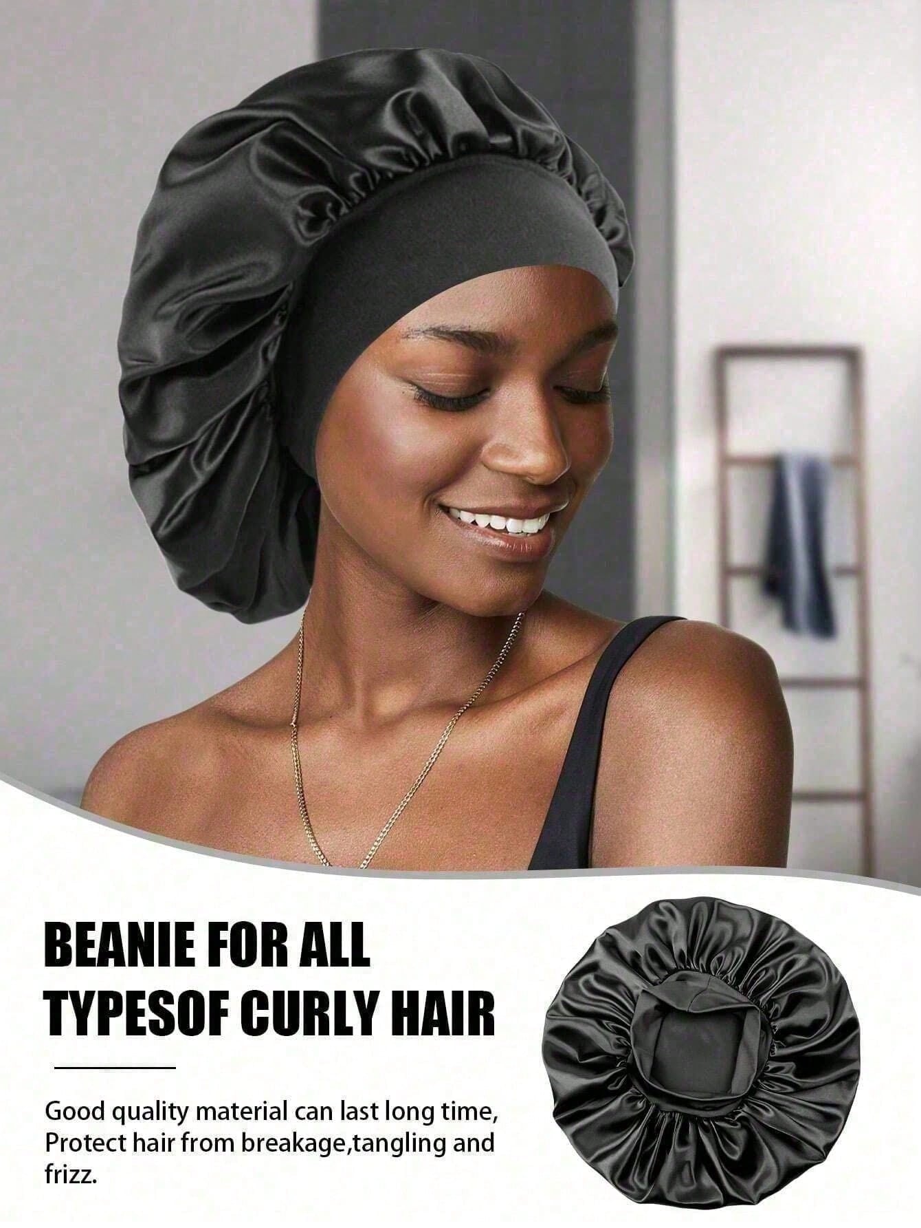 1/2/3pcs Shower Cap, Satin Cap, Hair Net Cap, Suitable For Hair Care, Home Bathroom, Skincare, Face Washing, Sleeping, Home Hair Drying And Hair Cleaning; Bathroom, Bathroom Accessories, Beach Supplie