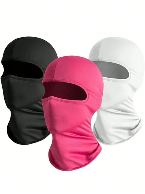 1/2/3pcs Unisex Ski Mask Balaclava, Windproof Face Cover For Outdoor Sports Like Skiing, Hiking, Cycling, Climbing
