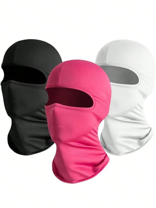 1/2/3pcs Unisex Ski Mask Balaclava, Windproof Face Cover For Outdoor Sports Like Skiing, Hiking, Cycling, Climbing