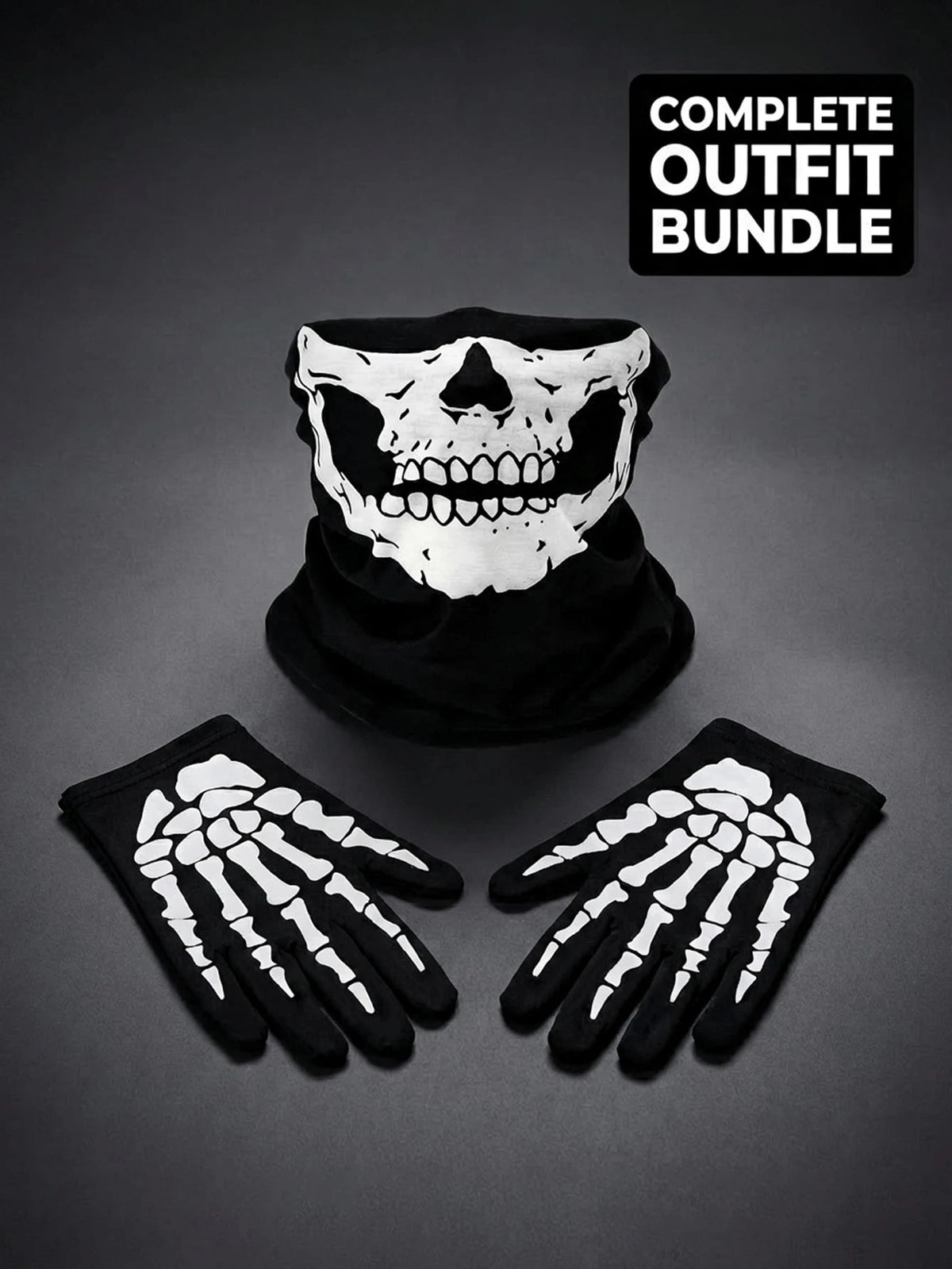 1/2/3pcs Unisex Skull Funny Face Mask Balaclava Hat, Suitable For Daily Cycling, Party, Outdoor Activities