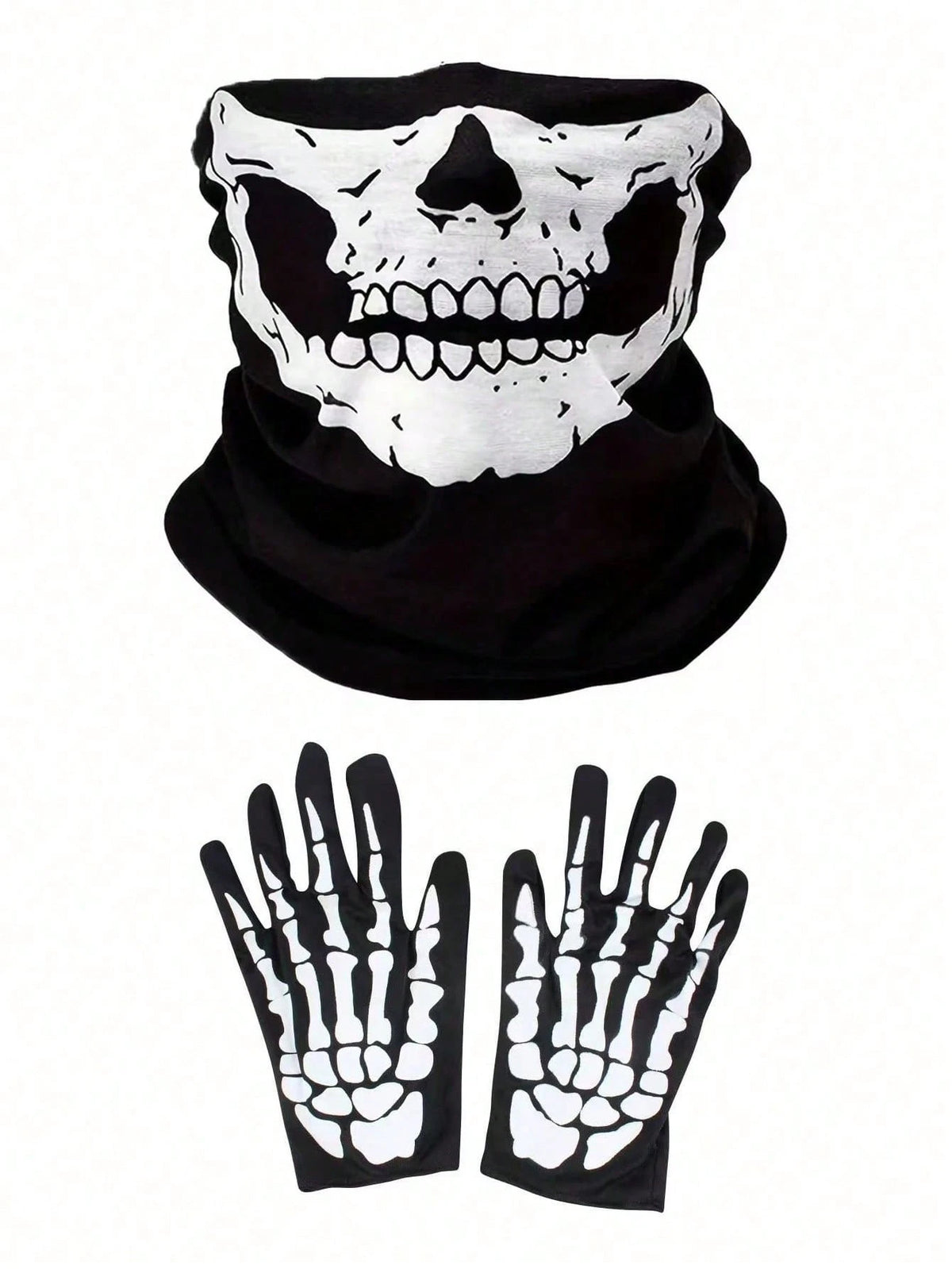 1/2/3pcs Unisex Skull Funny Face Mask Balaclava Hat, Suitable For Daily Cycling, Party, Outdoor Activities