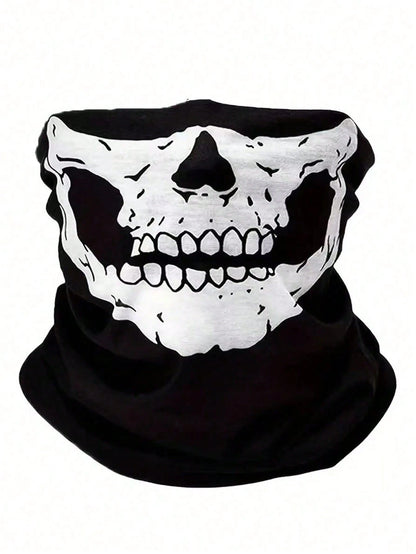 1/2/3pcs Unisex Skull Funny Face Mask Balaclava Hat, Suitable For Daily Cycling, Party, Outdoor Activities