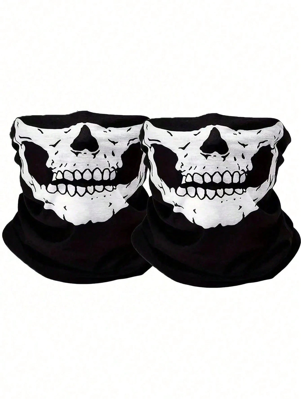1/2/3pcs Unisex Skull Funny Face Mask Balaclava Hat, Suitable For Daily Cycling, Party, Outdoor Activities