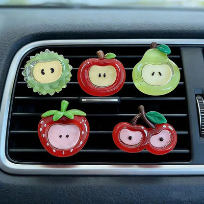 1/2/4pcs Creative Fruit Car Air Vent Clip Fragrance, Cute Car Interior Decor, Car Air Freshener