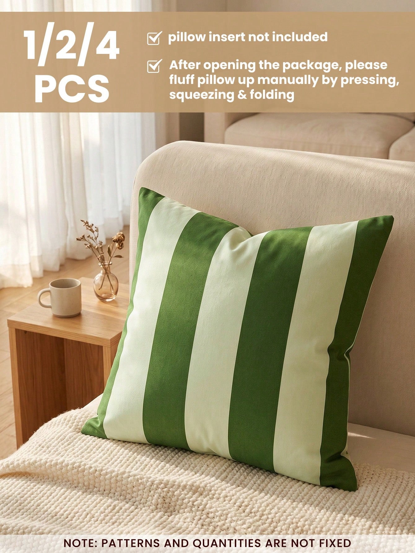 1/2/4pcs Pillowcases/Cushion Covers, Soft Decorative Bedding Cushion Covers, Single-Sided Printed Design, Pillowcase Only Without Insert, Zipper Closure, Suitable For Sofa, Bedroom, Living Room Home D