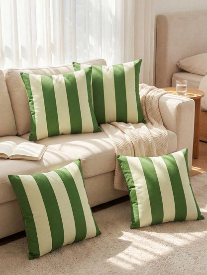 1/2/4pcs Pillowcases/Cushion Covers, Soft Decorative Bedding Cushion Covers, Single-Sided Printed Design, Pillowcase Only Without Insert, Zipper Closure, Suitable For Sofa, Bedroom, Living Room Home D