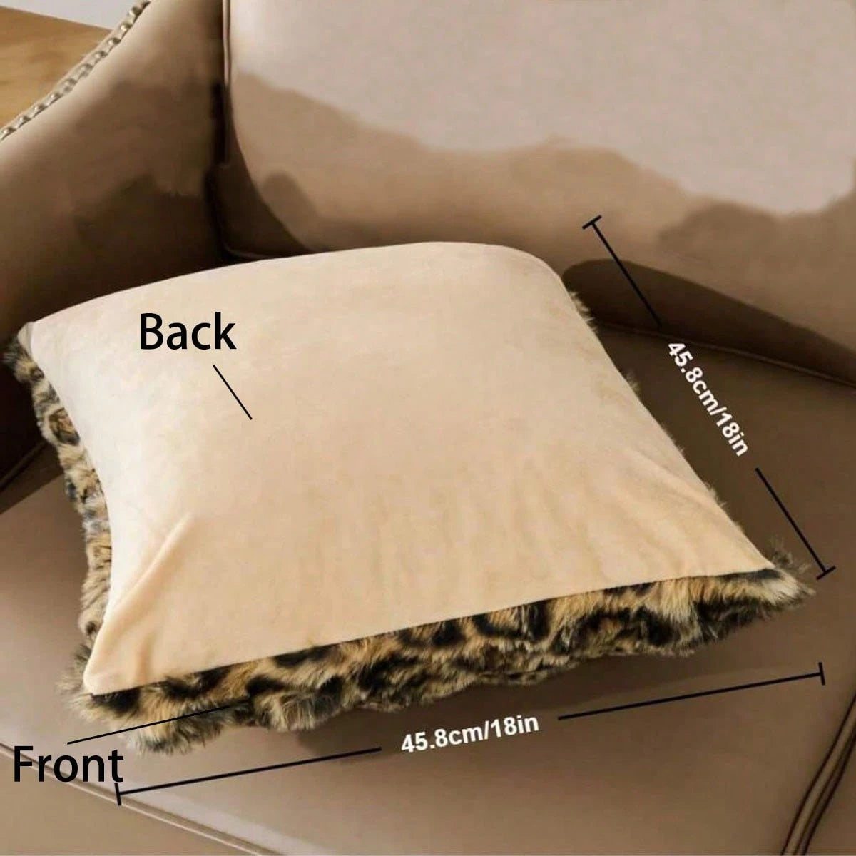 1/2 Pcs Farmhouse Leopard Print Pillowcase, Minimalist Style, Suitable For Bedroom, Living Room, Home Decor, Car Cushion Cover (Pillow Insert Not Included)