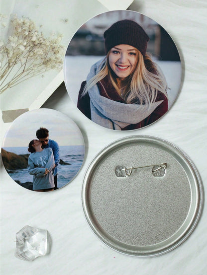 1-200pcs Custom-Designed Badges, Personalized Buttons, Custom Brooches, Buttons, Customizable Images/Text/Designs, Backpack Button Accessories.
