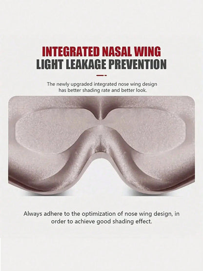 1/2pcs 3d Silk Eye Mask, Suitable For Sleeping, Night Travel, Nap, With Light Blocking, Soft And ComfortableFor Bedroom,Travel,Office,School