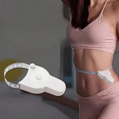 1/2pcs Auto Retractable Body Measuring Tape One Hand Self-Tightening Tape Measure Portable Waist Hip Bust Ruler Fitness Weight Loss Body Circumference Measurement Tool