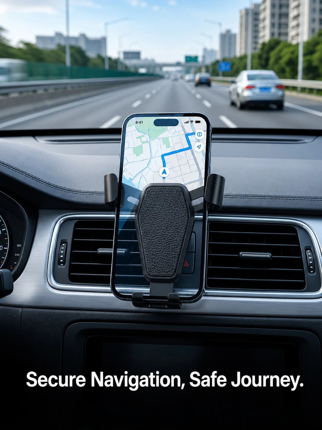 1/2pcs Car Navigation Phone Holder, Anti Shake Gravity Phone Holder For Car Air Vents, Car Interior Decoration, Car Accessories