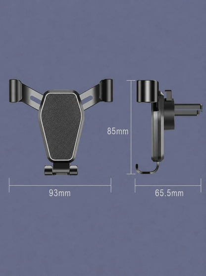 1/2pcs Car Navigation Phone Holder, Anti Shake Gravity Phone Holder For Car Air Vents, Car Interior Decoration, Car Accessories