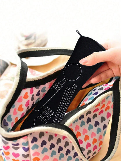 1/2pcs Cutlery Storage Bag, Zipper Cutlery Storage Bag Stainless Steel Spoon And Chopsticks Travel Portable Multicolor Bag, Reusable Flatware Storage Pocket, Perfect For Outdoor Travel Camping Office