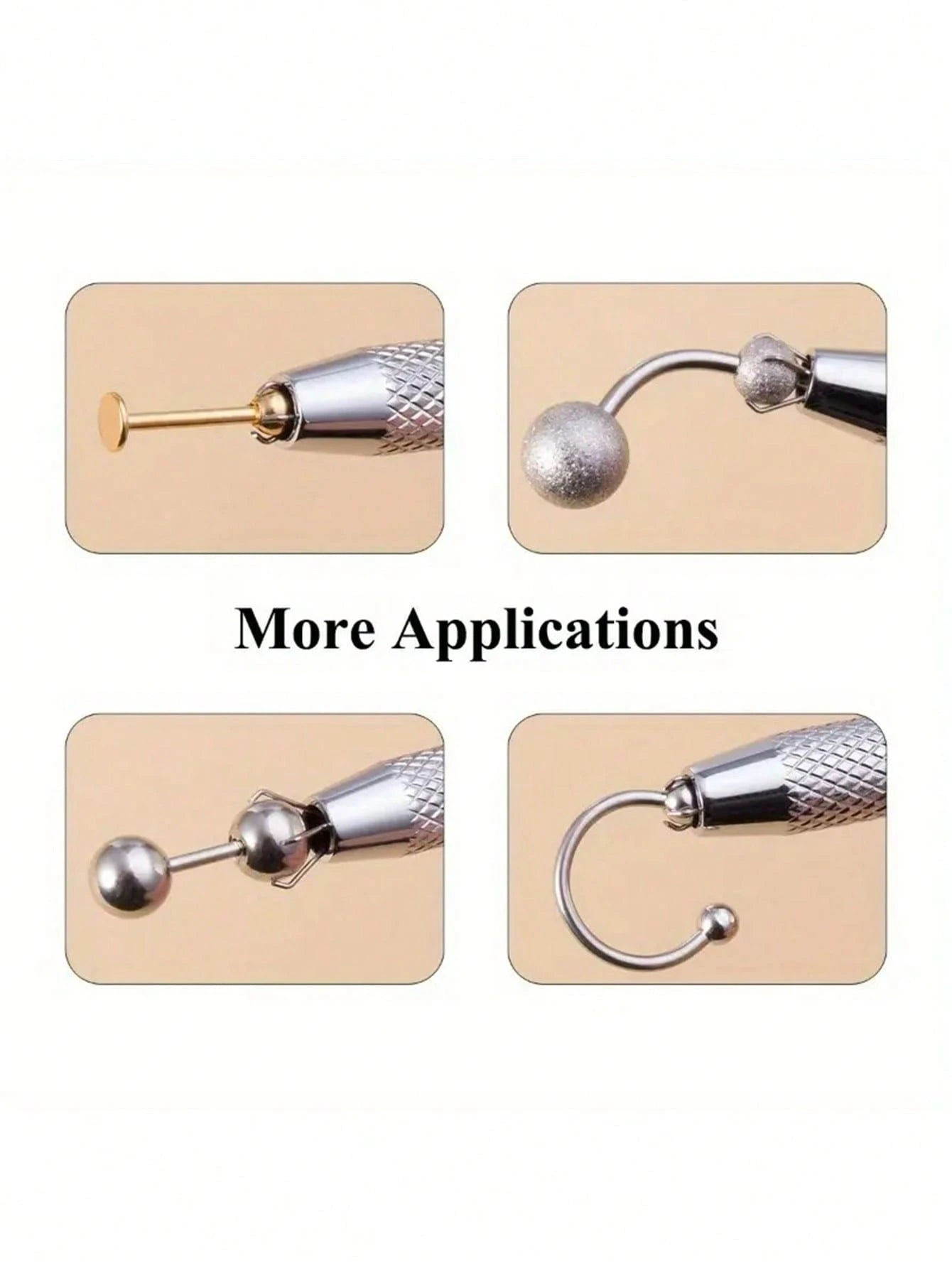 1/2pcs Four-Claw Ball Holder, Picking Tool, Crystal Claw Tweezers, Jewelry Making Clamp Tool, Y2K Goth Travel Essential Pen Accessory, Sports Hair Brush