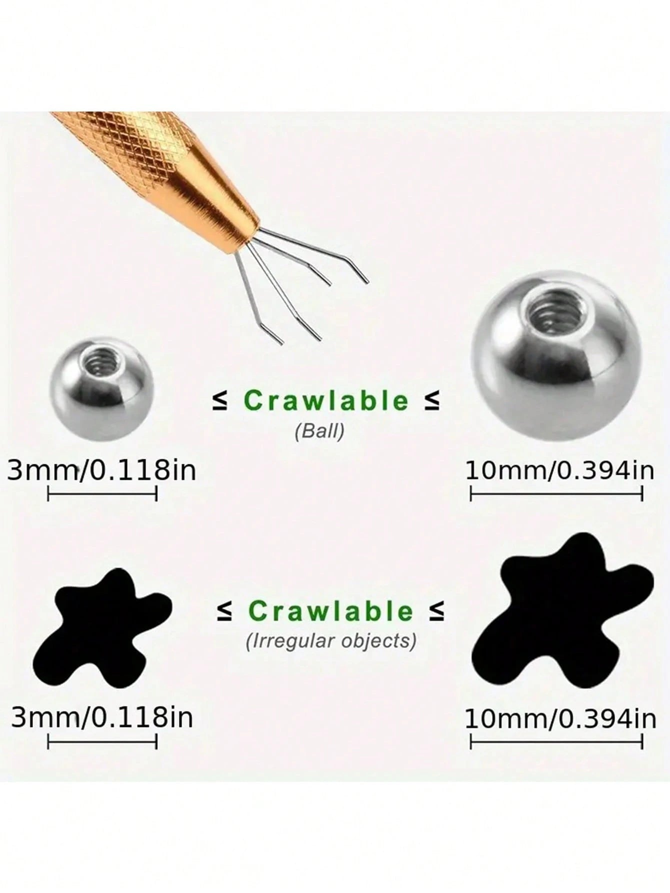 1/2pcs Four-Claw Ball Holder, Picking Tool, Crystal Claw Tweezers, Jewelry Making Clamp Tool, Y2K Goth Travel Essential Pen Accessory, Sports Hair Brush