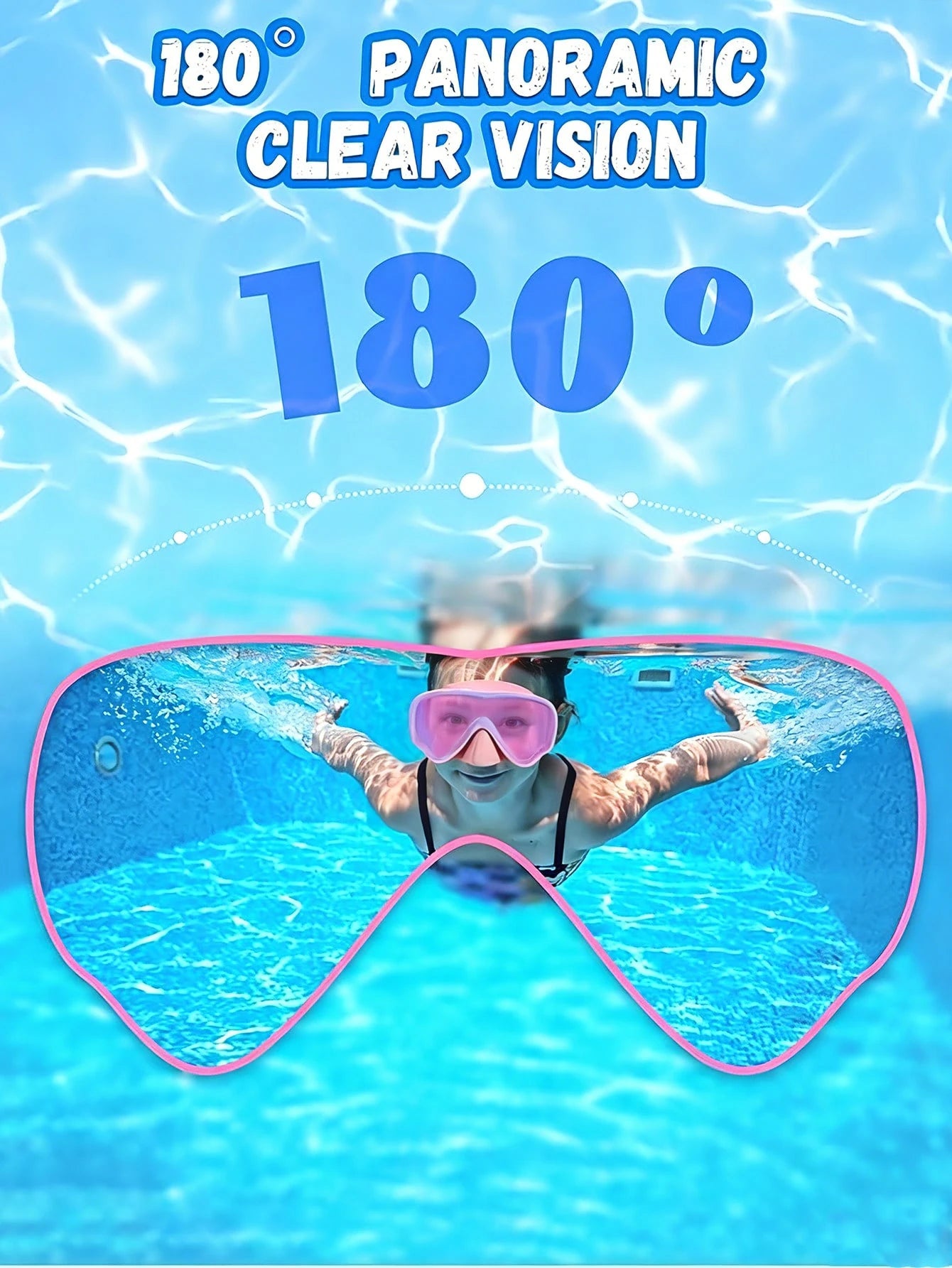 1/2pcs Kids Swimming Goggles With Fabric Strap, Suitable For 3-15 Years Old Children, Anti-Leak Swim Goggles With 180° Clear Vision, Back To School